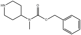 BENZYL METHYLPIPERIDIN-4-YLCARBAMATE Structure