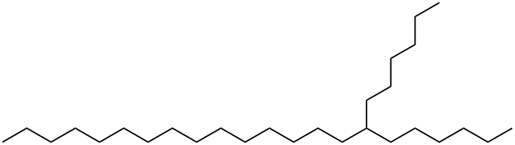 7-Hexyldocosane. Struktur