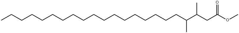 3,4-Dimethyldocosanoic acid methyl ester Structure