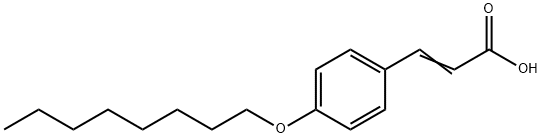 4-(辛氧基)肉桂酸 结构式