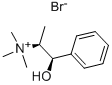 (αS,βR)-β-ヒドロキシ-N,N,N,α-テトラメチルベンゼンエタンアミニウム・ブロミド 化学構造式