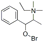[R,(-)]-α-[(S)-1-(エチルジメチルアミニオ)エチル]ベンゼンメタノール·ブロミド 化学構造式