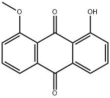 1-Hydroxy-8-methoxyanthraquinone Structure
