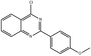 2-(4-メトキシフェニル)-4-クロロキナゾリン 化学構造式