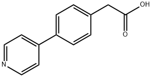 4-(4'-ピリジル)フェニル酢酸 化学構造式
