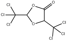 1,3-Dioxolan-4-one, 2,5-bis-trichloromethyl-,554-21-2,结构式