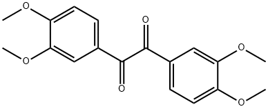 1,2-双(3,4-二甲氧基苯基)乙烷-1,2-二酮, 554-34-7, 结构式