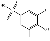 4-hydroxy-3,5-diiodobenzenesulphonic acid Struktur