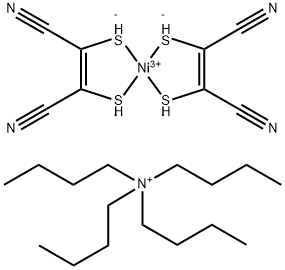 テトラブチルアンモニウムビス(マレオニトリルジチオラト)ニッケル(III) コンプレックス 化学構造式