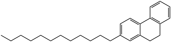 2-ドデシル-9,10-ジヒドロフェナントレン 化学構造式