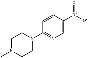 5-硝基-2-(4-甲基-1-哌嗪基)吡啶, 55403-34-4, 结构式