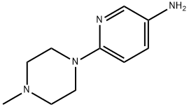 6-(4-メチル-1-ピペラジニル)-3-ピリジンアミン 化学構造式