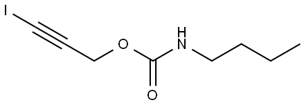 3-ヨード-2-プロピニル=N-ブチルカルバマート 化学構造式