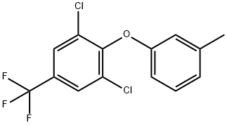 1,3-DICHLORO-2-M-TOLYLOXY-5-TRIFLUOROMETHYL-BENZENE Structure