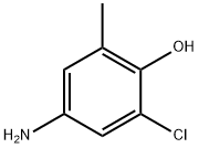 4-AMINO-2-CHLORO-6-METHYLPHENOL Struktur