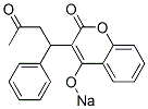 3-(3-oxo-1-phenylbutyl)-4-sodiooxy-2H-1-benzopyran-2-one Struktur