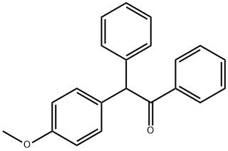 2-(4-methoxyphenyl)-1,2-diphenyl-ethanone, 5543-97-5, 结构式