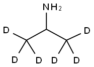 ISO‐プロピル‐1,1,1,3,3,3‐D6‐アミン 化学構造式