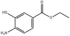 Benzoic acid, 4-aMino-3-Mercapto-, ethyl ester Structure