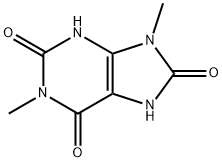 1,9-DIMETHYL-2,6,8-TRIHYDROXYPURINE Struktur