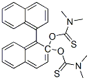 Carbamothioic acid, dimethyl-, O,O-1,1-binaphthalene-2,2-diyl ester Struktur