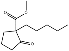 methyl 2-oxo-1-pentylcyclopentanecarboxylate Struktur