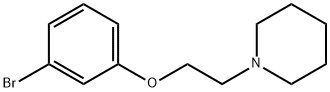 1-[2-(3-ブロモフェノキシ)エチル]ピペリジン 化学構造式