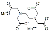 dihydrogen [[N,N'-ethylenebis[N-(carboxymethyl)glycinato]](4-)-N,N',O,O',ON,ON']manganate(2-)  Struktur