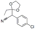 alpha-(4-chlorophenyl)-2-ethyl-1,3-dioxolane-2-acetonitrile Structure
