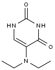 5-(二乙氨基)尿嘧啶, 55476-36-3, 结构式