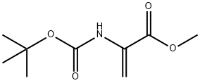 2-叔丁氧羰基氨基丙烯酸甲酯,55477-80-0,结构式