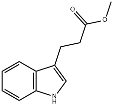 3-(吲哚-3-基)丙酸甲酯 结构式