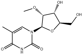 2'-O-メチル-5-メチルウリジン 化学構造式