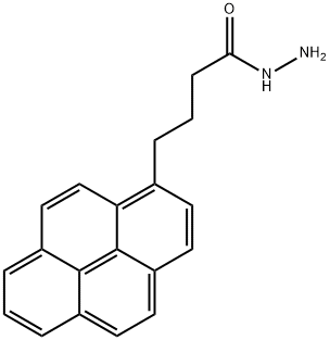 1-PYRENEBUTANOIC ACID, HYDRAZIDE Structure