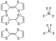 トリス(テトラチアフルバレン) ビス(テトラフルオロボラート)コンプレックス 化学構造式