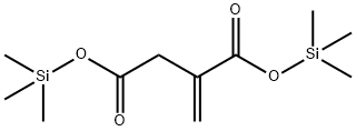 2-メチレンブタン二酸ビス(トリメチルシリル) 化学構造式
