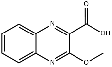 3-メトキシキノキサリン-2-カルボン酸 化学構造式