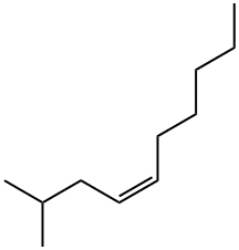 (Z)-2-Methyl-4-decene Structure