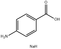 对氨基苯甲酸钠,555-06-6,结构式