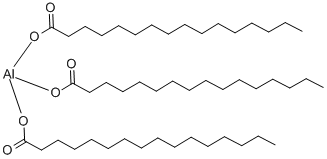 三ヘキサデカン酸アルミニウム 化学構造式