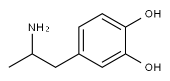 4-(2-氨丙基)苯-1,2-二醇, 555-64-6, 结构式