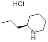 (2S)-2-プロピルピペリジン·塩酸塩 化学構造式