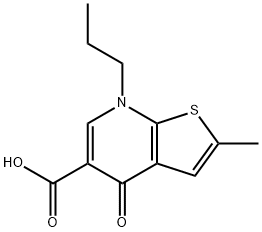 2-METHYL-4-OXO-7-PROPYL-4,7-DIHYDROTHIENO[2,3-B]PYRIDINE-5-CARBOXYLIC ACID Struktur