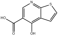 4-羟基噻吩并[2,3-B]吡啶-5-羧酸 结构式