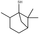 2,6,6-トリメチルビシクロ[3.1.1]ヘプタン-1-チオール 化学構造式