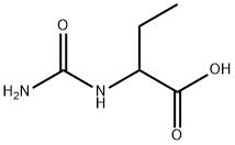 N-CARBAMYL-DL-ALPHA-AMINO-N-BUTYRIC ACID 化学構造式