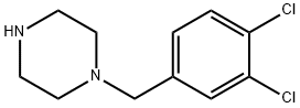 1-(3,4-ジクロロベンジル)ピペラジン 化学構造式