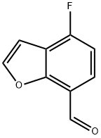 4-氟苯并呋喃-7-甲醛, 555155-07-2, 结构式