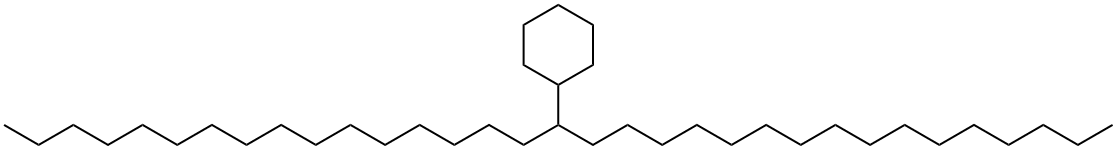 (1-Hexadecylheptadecyl)cyclohexane Structure