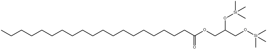 Icosanoic acid 2,3-bis(trimethylsilyloxy)propyl ester Structure